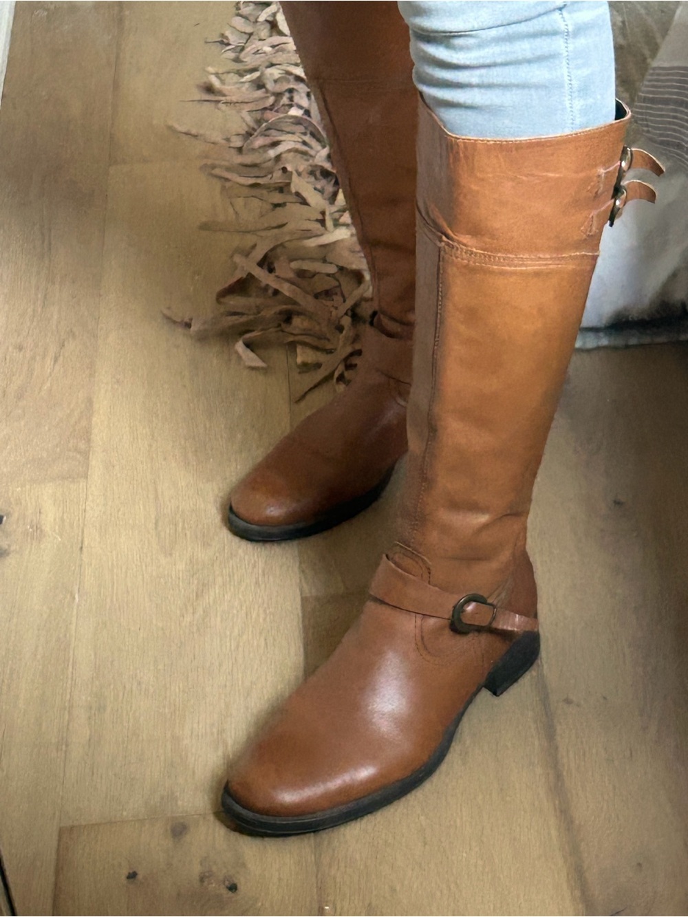 Aldo Tall Cognac Brown Over-the-Knee Boots